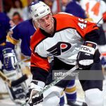 2004 Season: Player Chris Jensen of the Philadelphia Flyers And Player Chris Jensen.  (Photo by Bruce Bennett Studios/Getty Images)