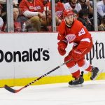 April 27, 2015:

Detroit Red Wings center Landon Ferraro (29) during the Stanley Cup Playoffs Eastern Conference Round 1 Game 6 game on Monday evening, Joe Louis Arena, Detroit, Michigan.